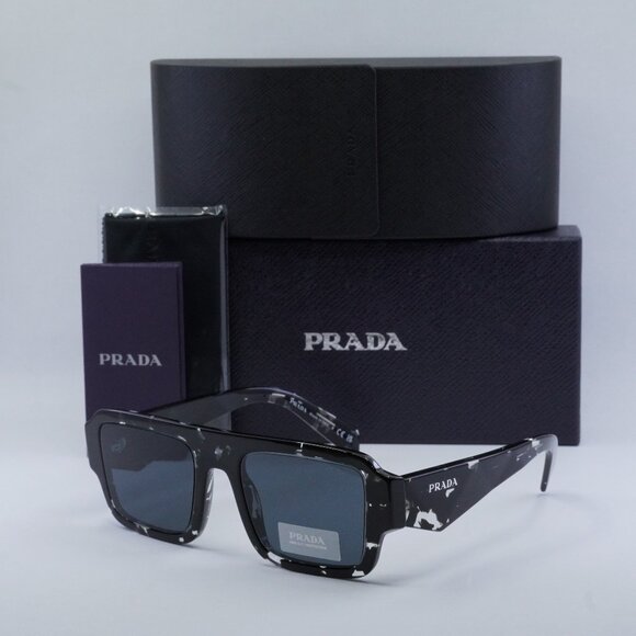Final Price! Prada PRA05S 15O70B Tortoise Black Crystal /Dark Grey Sunglasses